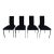 Postmodern Set of 4 Chairs by Minson Corporation For Sale