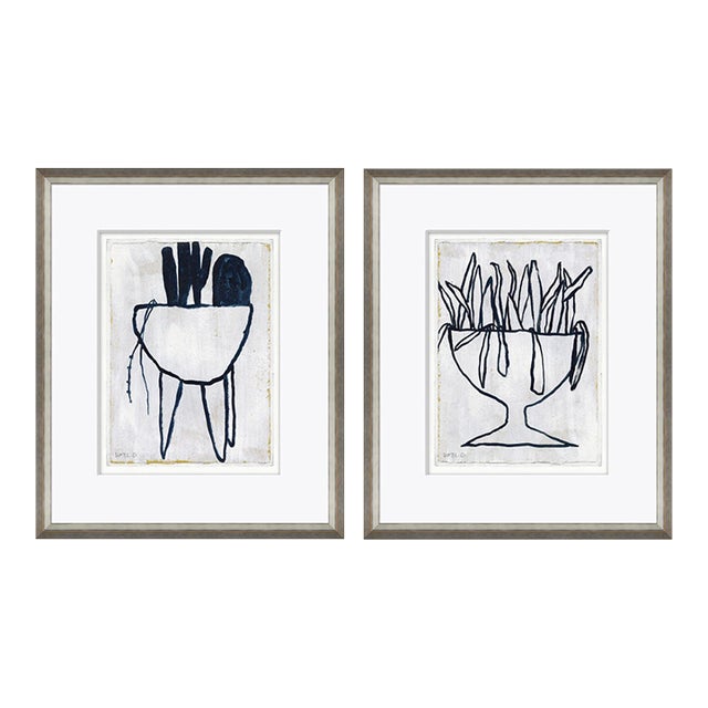 Succulent and Grass by Susan Hable For Sale