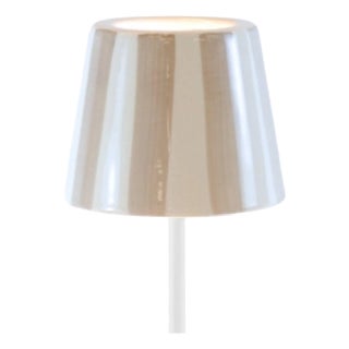 Zafferano Ceramic Sand Striped Shade for Poldina Lido Lamp For Sale