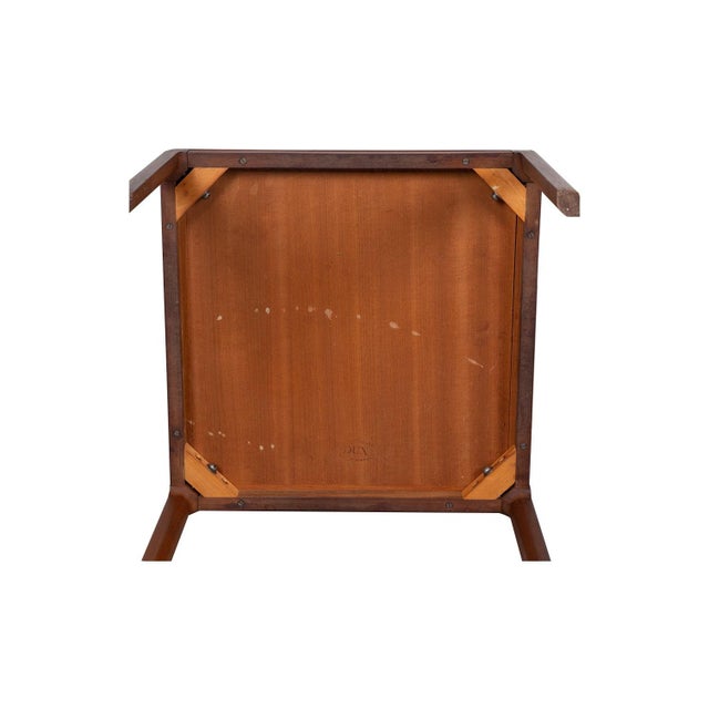 1970s Pair Mid-Century Danish Dux Teak Side Tables Parson Style For Sale - Image 9 of 9