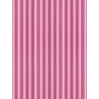 Sample - The House of Scalamandré Wilson Stripe Wallpaper, Raspberry For Sale