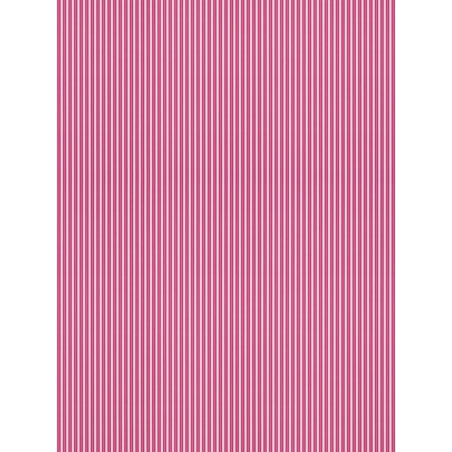 Sample - The House of Scalamandré Wilson Stripe Wallpaper, Raspberry For Sale