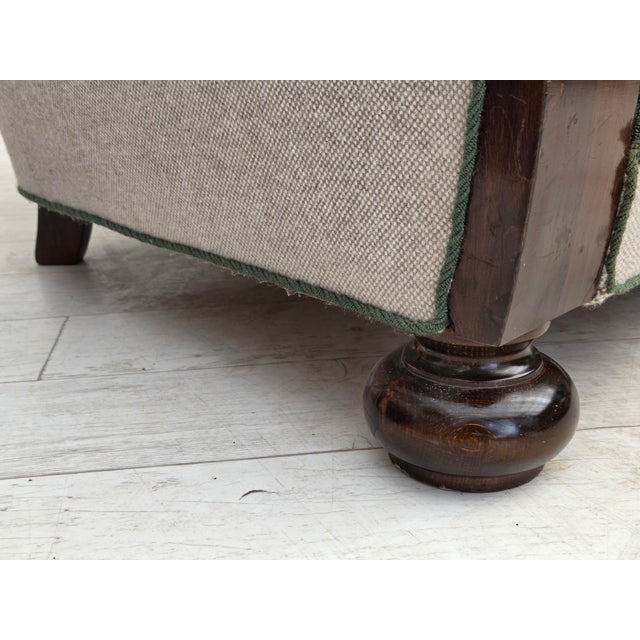 Danish 3-Seater Sofa in Furniture Wool and Oak Wood, 1960s For Sale - Image 11 of 18