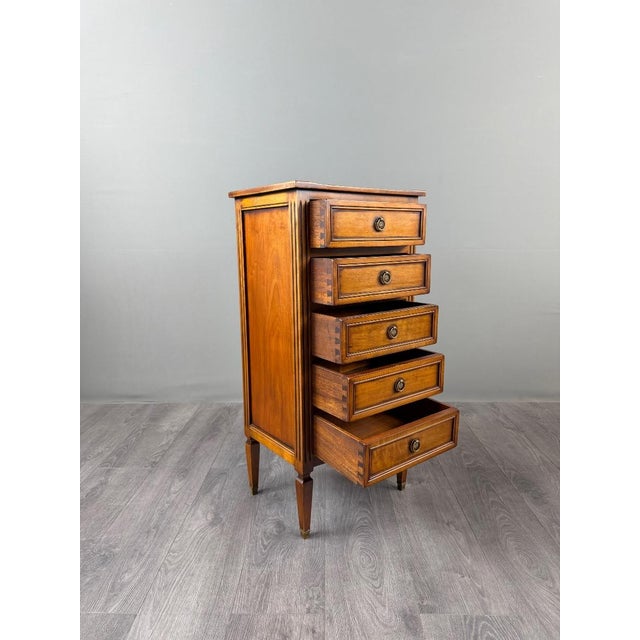 Wood 19th Century Louis XVI Chests of Drawers, Set of 2 For Sale - Image 7 of 13