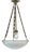 Art Deco Pendant Lamp in Opaline Glass, 1920s For Sale