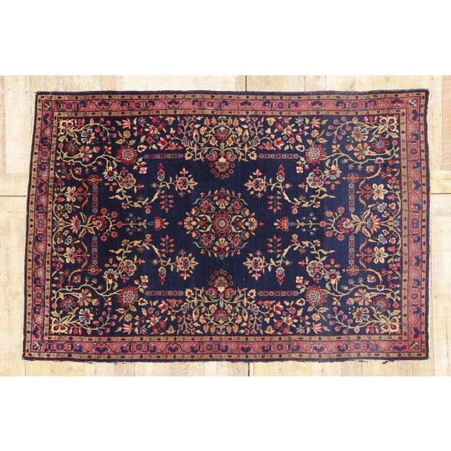 Antique Persian Kerman Rug, 04'02 X 06'02 For Sale - Image 10 of 10