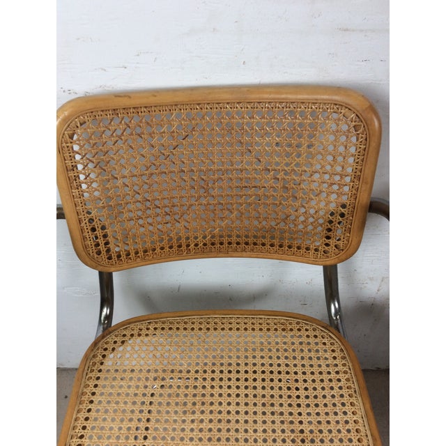 Set of 3 Mid Century Modern Cesca Chairs by Marcel Breuer For Sale - Image 17 of 17