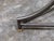 French Mid-Century Steel and Bronze Console Table with White Veined Marble Top For Sale - Image 9 of 12