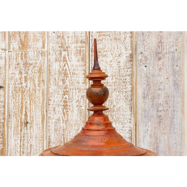 Antique Stupa Burmese Vessel For Sale - Image 4 of 8