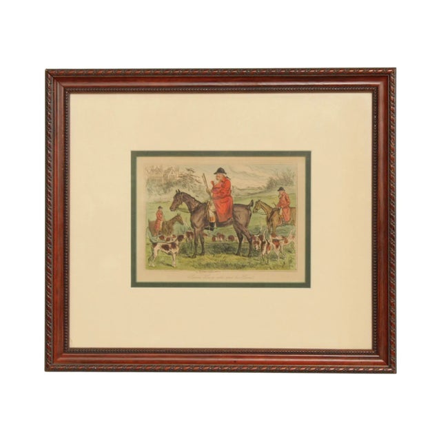 Antique English 'Simon Heavy-side and his Hounds' Engraving by John Leech For Sale - Image 13 of 13