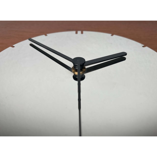 Postmodern German Chrome Wall Clock from Junghans, 1980s For Sale - Image 4 of 18