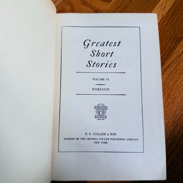 Vintage Collier Greatest Short Stories Book Set, Decorative Emerald Green Literary Collection, Midcentury Library Styling - Set of 5 For Sale - Image 4 of 11