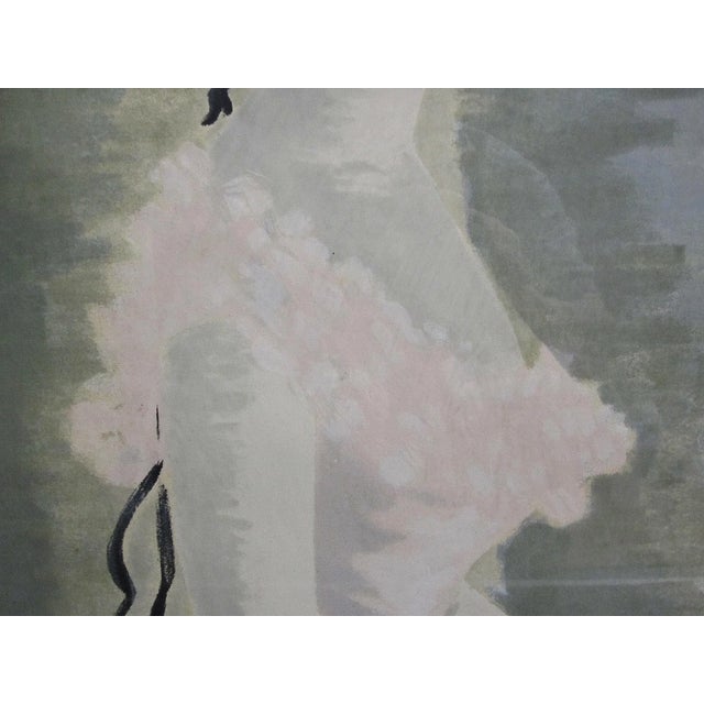 1970s 1970s Suzanne Eisendieck Print, Vintage Lady Art, Parisian Wall Decor, Framed Art Print For Sale - Image 5 of 8