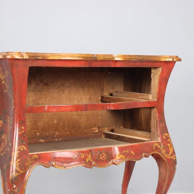 Brown Small Venetian Baroque Style Chest of Drawers For Sale - Image 8 of 10