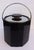 Georges Briard Vintage Octagonal Ice Bucket Covered With Black Vegan Leather For Sale - Image 4 of 4