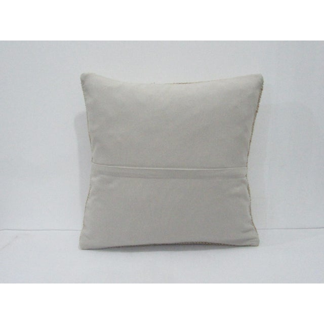 Traditional Faded Worn Pillow Cover For Sale - Image 3 of 4