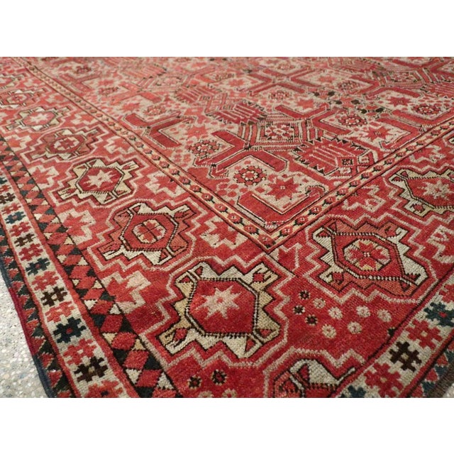 Galerie Shabab Collection Early 20th Century Handmade Central Asian Tribal Gallery Accent Rug For Sale - Image 9 of 10