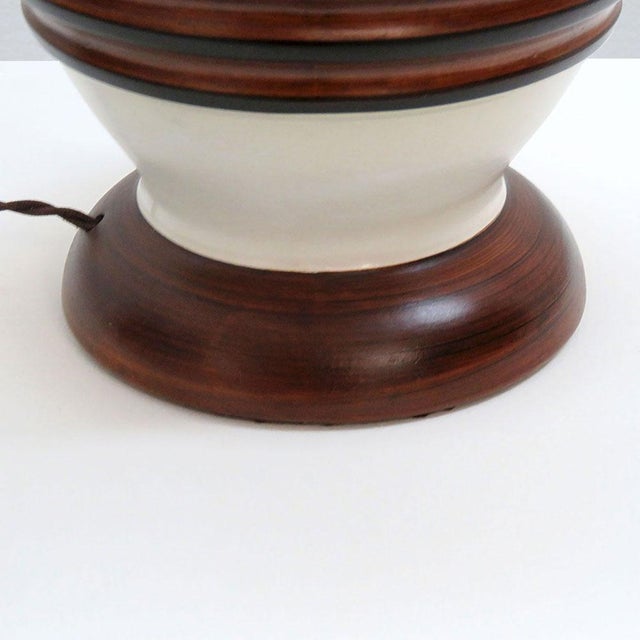 Danish Ceramic Table Lamp, 1950 For Sale In Los Angeles - Image 6 of 10