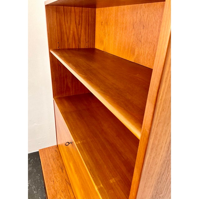 Wood Modular Ry16 Bookcase with Secretaire by Hans J. Wegner, 1950s For Sale - Image 7 of 18