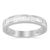 Contemporary .925 Sterling Silver 1/3 Cttw Baguette Cut Diamond Channel Set Stackable Wedding Ring (H-I Color, I1-I2 Clarity) - Size 7 For Sale - Image 3 of 6