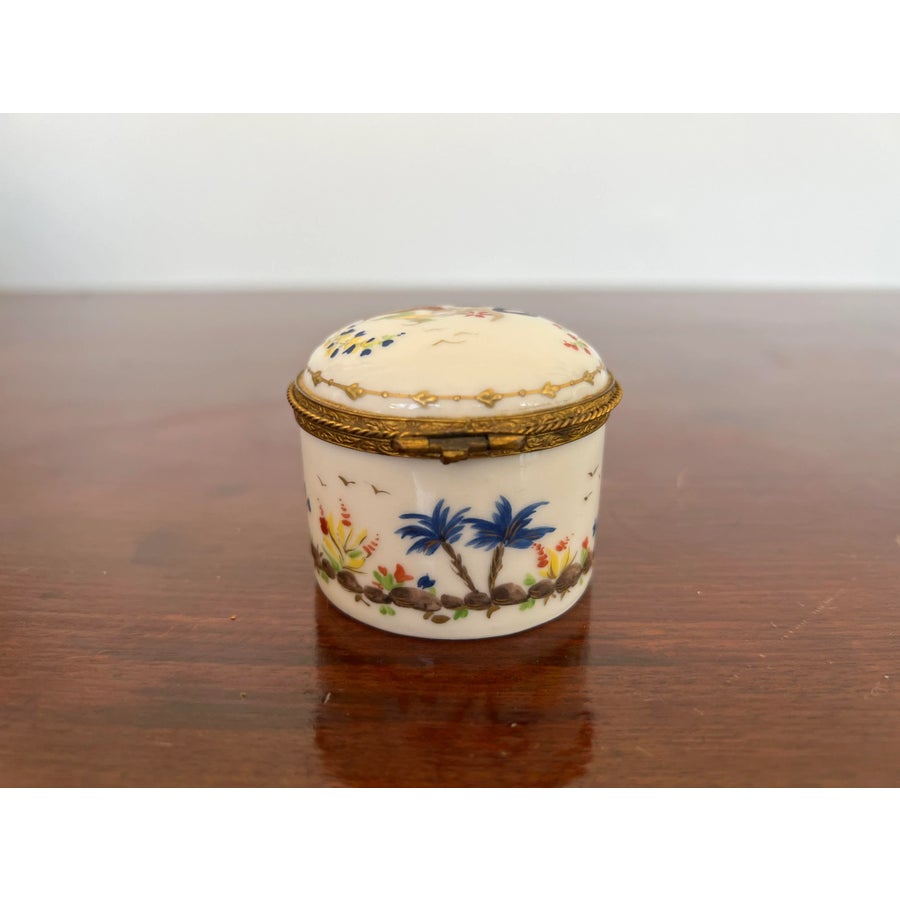 Tiffany Le Tallec Cirque Chinois Porcelain Box | Chairish