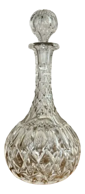 Antique Edwardian Cut Glass Decanter, 1900
