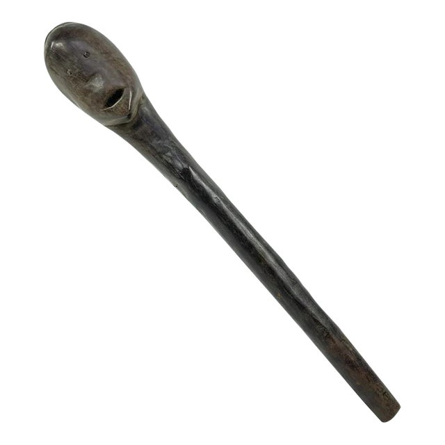 Early 20th Century Dinka Figural Cattle Scepter South Sudan For Sale