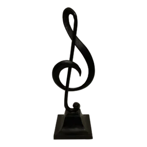 Iron Treble Clef Sculpture