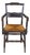 Antique 19th Century Early American Hitchcock Style Mahogany Caned Arm Chair For Sale