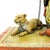 Orientalist Polychrome Bronze Pharaoh Sculpture with Lionesses For Sale - Image 11 of 13