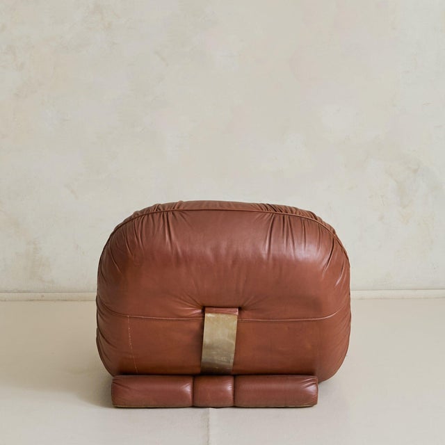 1970s Italian 'Tumble' Lounge Chair + Ottoman by Adriano Piazzesi from Tre D, 1973 For Sale - Image 5 of 11