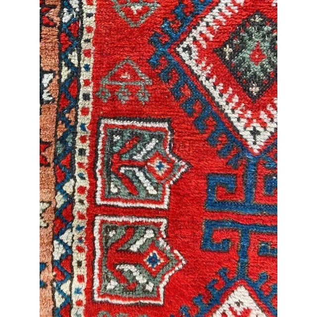 Blue Small Turkish Yastik Rug For Sale - Image 8 of 14