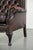 Cowhide Chesterfield Wing Armchair For Sale - Image 11 of 13
