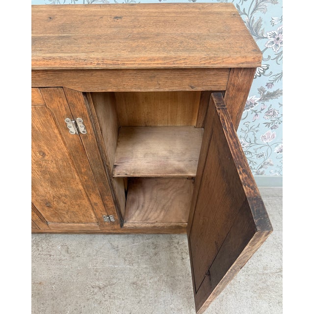 Oak Sideboard with Icebox, 1900s For Sale - Image 11 of 18