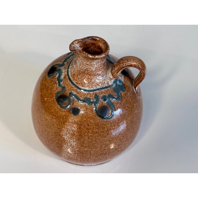 Modernist Studio Ceramic Art Jug Vase from Helma Klett, Germany, 1960s For Sale - Image 4 of 8