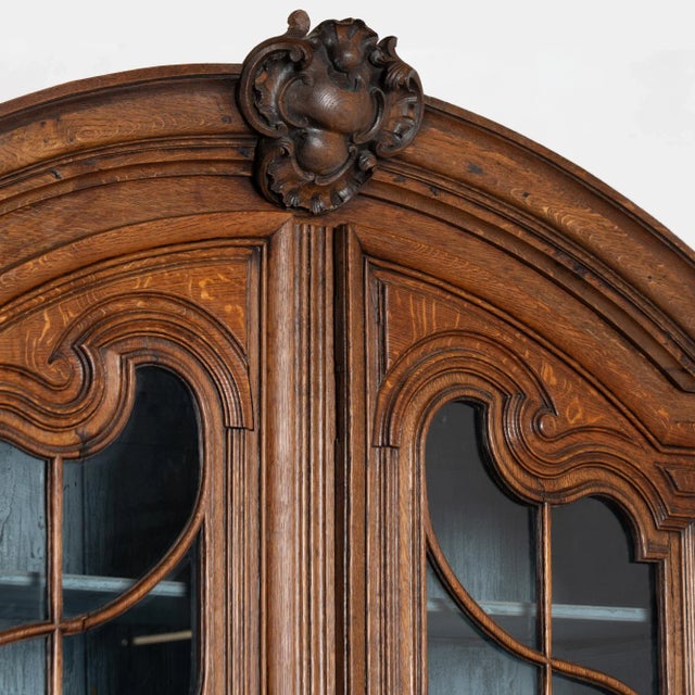 Late 18th Century Late 18th Century French Oak Deux Corp Display Cabinet For Sale - Image 5 of 15