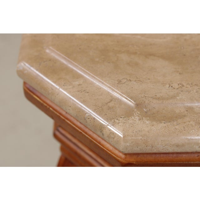Century Marble Top Cherry Credenza Sideboard For Sale - Image 9 of 18