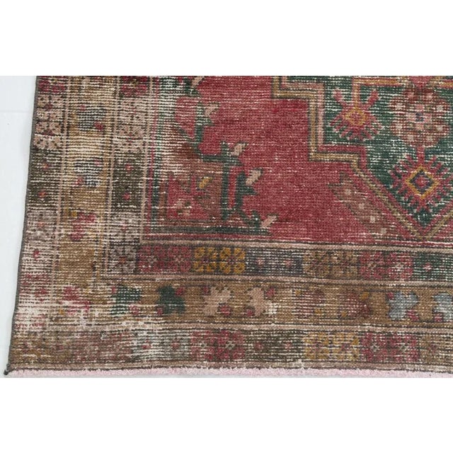 Vintage Natural Faded Rug For Sale - Image 5 of 18