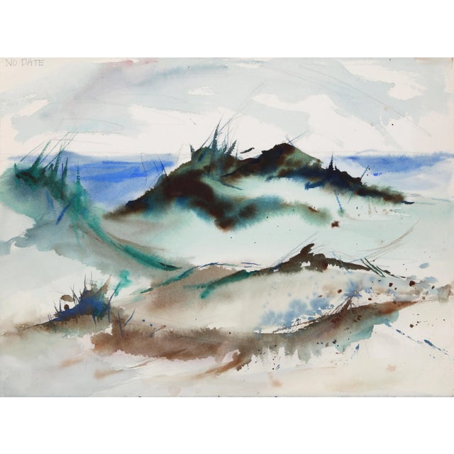 Contemporary Eve Nethercott, Seascape (P2.52), Watercolor on Paper For Sale - Image 3 of 3