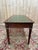 Louis XVI Style Flat Desk in Mahogany and Green Leather, 1950s For Sale - Image 6 of 9