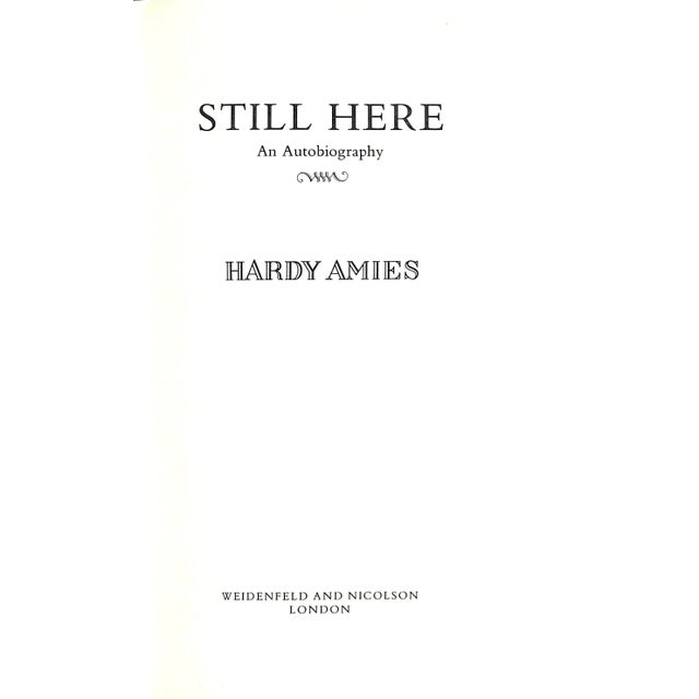 AMIES, Hardy [195] pp. Weidenfeld and Nicolson 1984 9 1/2" x 6 3/8" Stylish memoir by Sir Hardy Amies (1909-2003)...