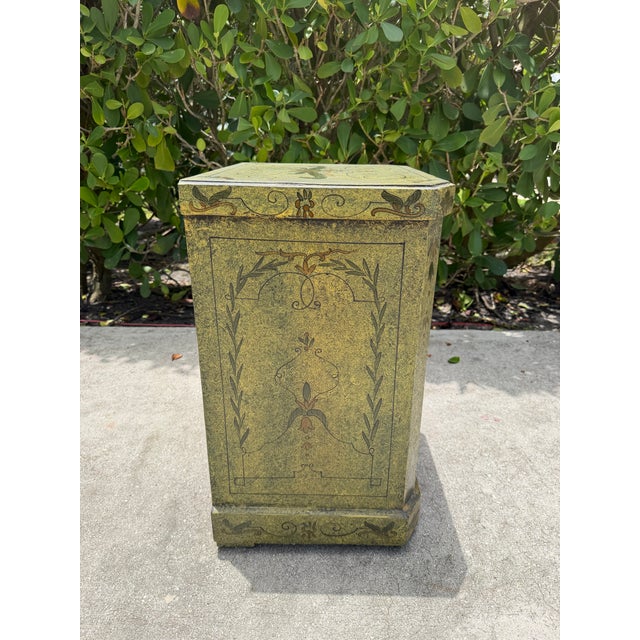 Late 20th Century Vintage Hand-Painted Florentine Style Commode Cabinet For Sale - Image 5 of 12