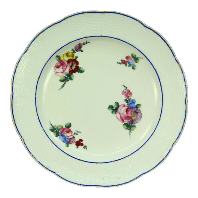 1768 Sevres Soft Paste Porcelain Plate For Sale