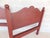 Custom Shaker Primitive Style Peter Deen Hand Painted Twin Headboards Solid Wood, Raised Grain Pattern - Cranberry Painted...