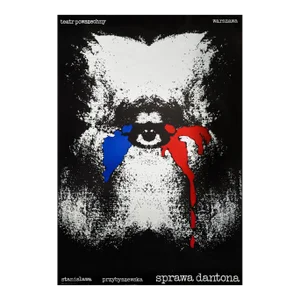 1979 Polish Theater Poster, Sprawa Dantona Stanislawa Przybyszewska (L'affaire Danton) - Cieślewicz