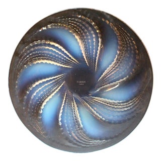 Fleurons Plate by René Lalique, 1930s For Sale