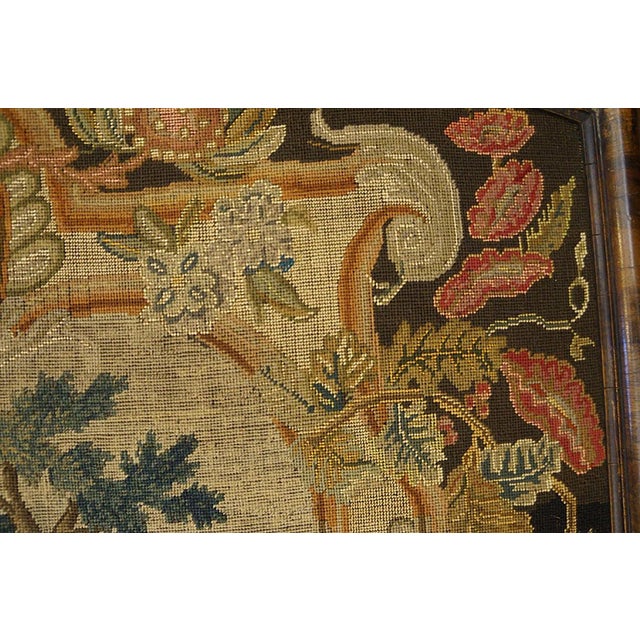 A Fine Pair of Mid-18th Century English Petit-Point Fireplace Screen For Sale - Image 9 of 12