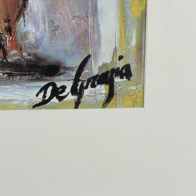 Mid-Century Modern Vintage Framed Ted DeGrazia Mid-Century Southwestern Lithograph Prints Navajo Bride and Groom Pair For Sale - Image 3 of 13