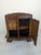Art Deco Style Oak and Marble Cabinet For Sale - Image 12 of 15