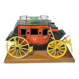 Vintage Wells Fargo Stage Coach Western Model by Oscar Cortes 1993 For Sale